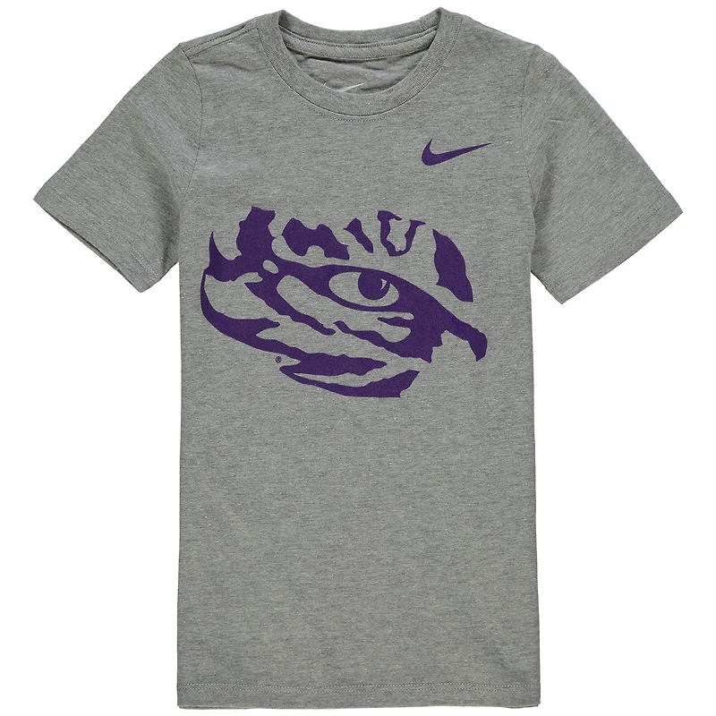 T-shirt préscolaire à logo Nike LSU Tigers gris anthracite
