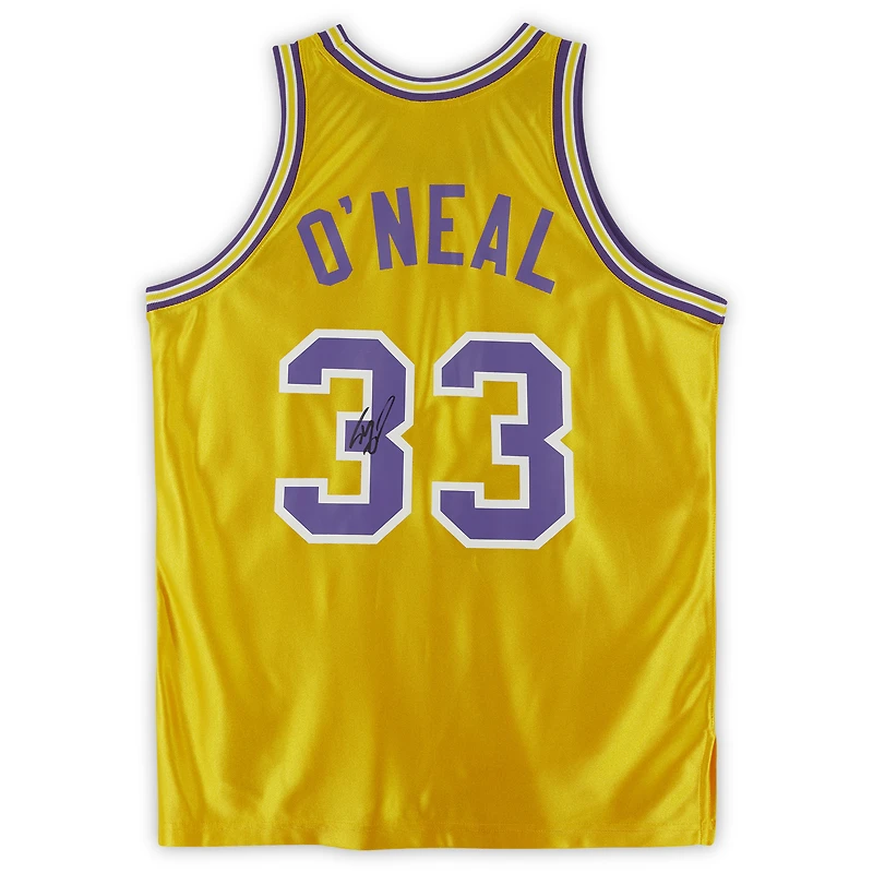 Maillot authentique dédicacé par Shaquille O'Neal des LSU Tigers à domicile Mitchell & Ness 1990