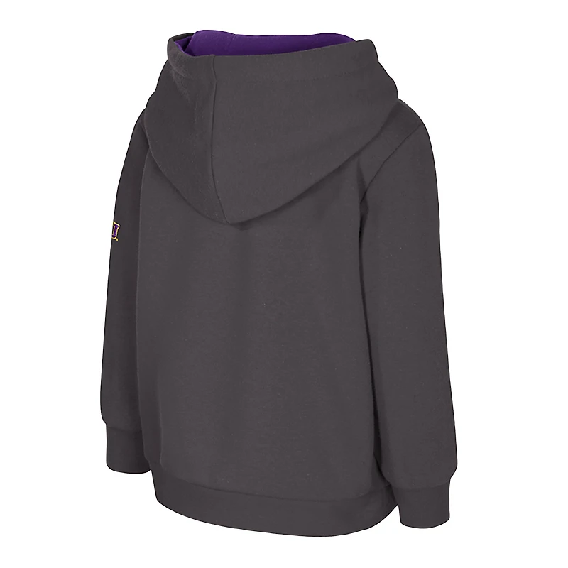 Sweat à capuche en polaire gros logo LSU Tigers, anthracite, pour tout-petits