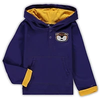 Ensemble pour tout-petit Colosseum violet/gris chiné LSU Tigers Poppies à capuche et pantalons de survêtement