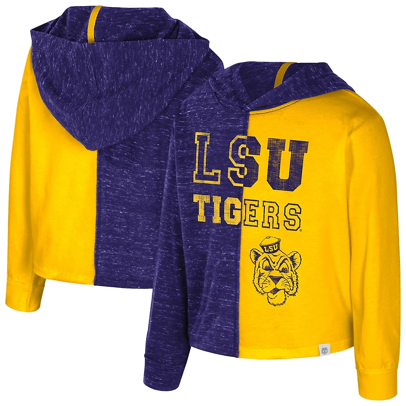 Toddler Colosseum  Purple LSU Tigers Gals Knit Hoodie