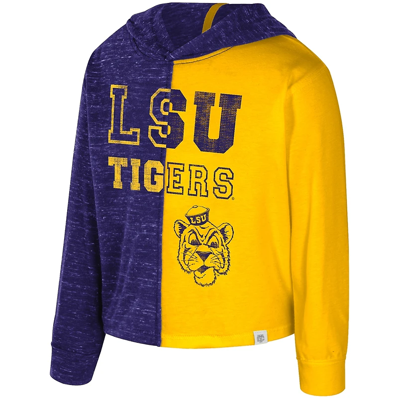 Sweat à capuche violet Colosseum pour tout-petits des LSU Tigers Gals