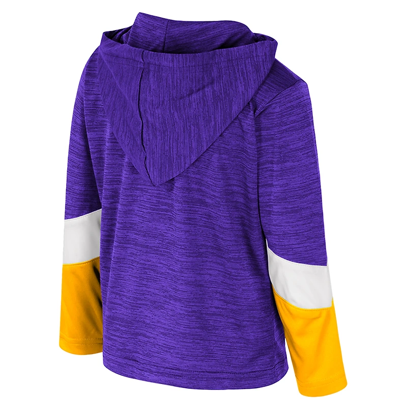 Coupe-vent zippé quart de tour LSU Tigers Rylos violet pour tout-petits Colosseum