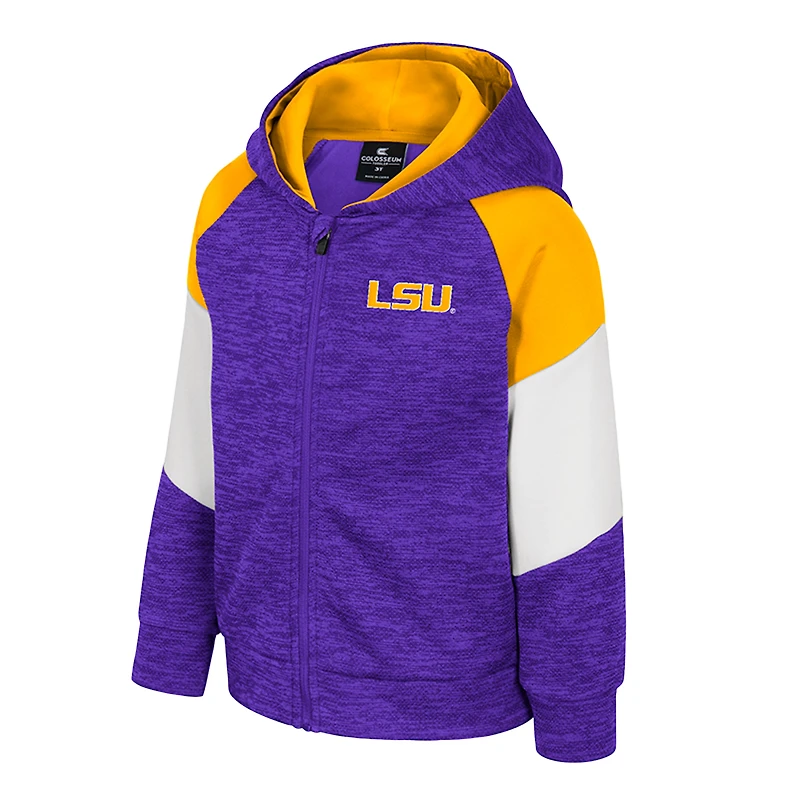 Toddler Colosseum Purple LSU Tigers Spirit Hollow Full-Zip Hoodie