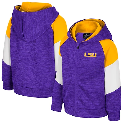 Toddler Colosseum Purple LSU Tigers Spirit Hollow Full-Zip Hoodie