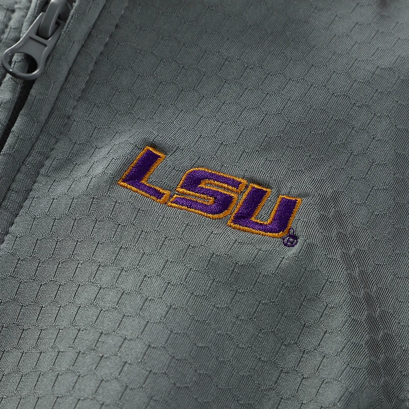 Pull gris à fermeture éclair quart de tour Sterling des Tigers LSU pour tout-petits