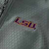 Pull gris à fermeture éclair quart de tour Sterling des Tigers LSU pour tout-petits