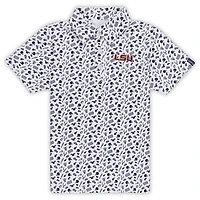 Toddler Garb Purple LSU Tigers Tom Allover Print Performance Polo