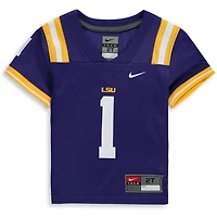 Maillot de football Nike #1 violet LSU Tigers Team Replica pour enfant