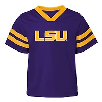 Toddler Outerstuff Purple/Gold LSU Tigers Red Zone Two-Piece V-Neck Top and Pants Set