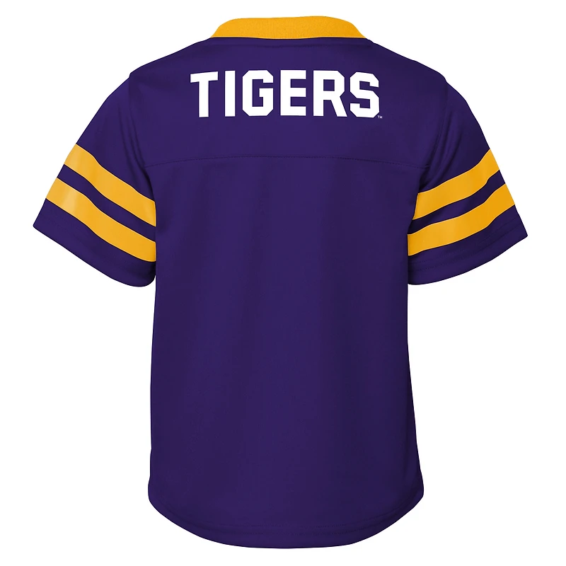 Toddler Outerstuff Purple/Gold LSU Tigers Red Zone Two-Piece V-Neck Top and Pants Set