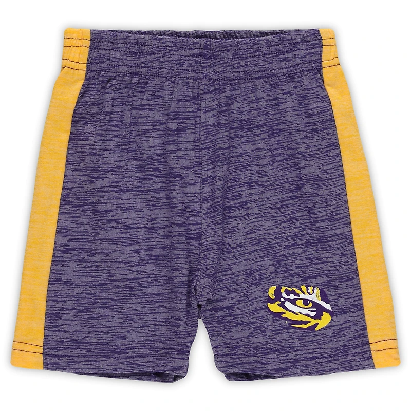 Ensemble t-shirt et short Cloudy Yarn pour tout-petits Wes & Willy LSU Tigers