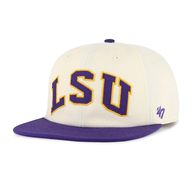 Unisex '47  Natural LSU Tigers Crossover Off Hand Captain Adjustable Hat