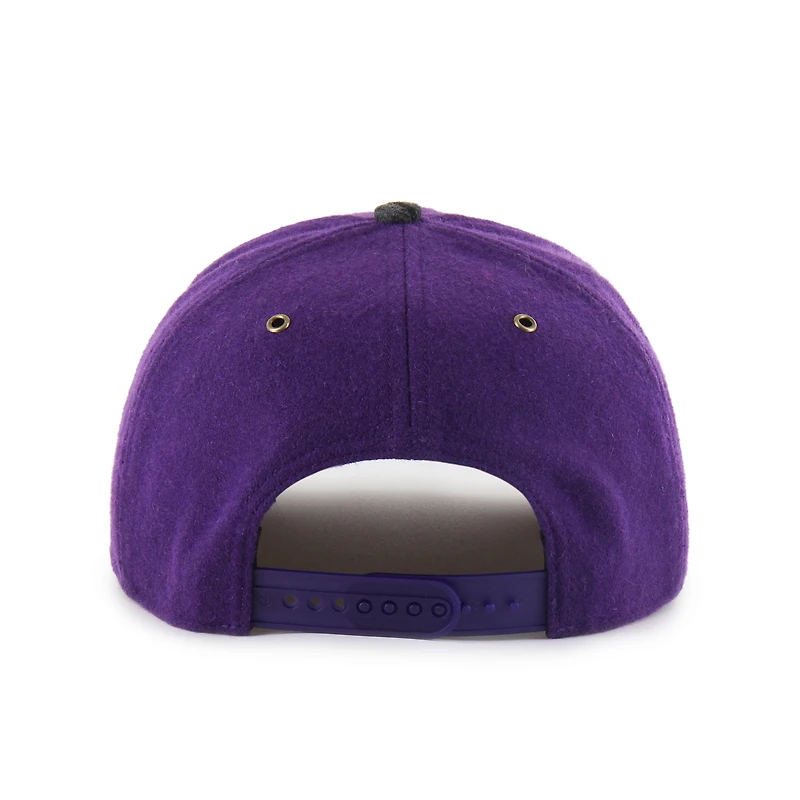 Unisex '47 Purple LSU Tigers Windowpane Plaid Collection Hitch Adjustable Hat