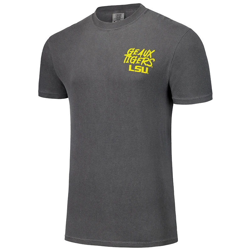 T-shirt unisexe noir LSU Tigers Hyper Local Large Mascot Stadium