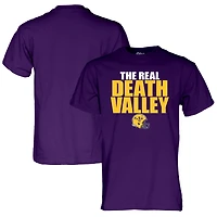 Unisex Blue 84 Purple LSU Tigers The Real Death Valley T-Shirt