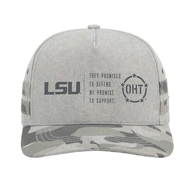 Unisex Colosseum Gray LSU Tigers OHT Squad Podium Adjustable Hat