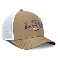Casquette trucker unisexe Nike violette/blanche LSU Tigers Primetime Arched, ajustable