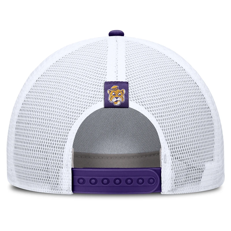 Casquette trucker unisexe Nike grise LSU Tigers 2026 Basketball Refresh 5 panneaux
