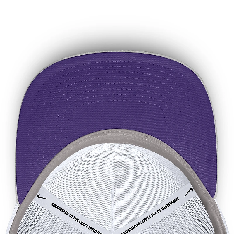 Unisex Nike Gray LSU Tigers 2026 Basketball Refresh 5-Panel Rise Trucker Hat