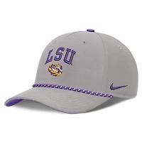 Unisex Nike Gray LSU Tigers Primetime Rise Rope Adjustable Hat
