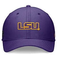Unisex Nike Purple LSU Tigers 2024 Sideline Rise Swoosh Flex Hat