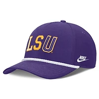 Casquette unisexe Nike violette LSU Tigers 2026 Basketball Refresh 5 panneaux à taille corde
