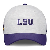 Casquette unisexe Nike blanche/violette LSU Tigers Primetime Rise ajustable