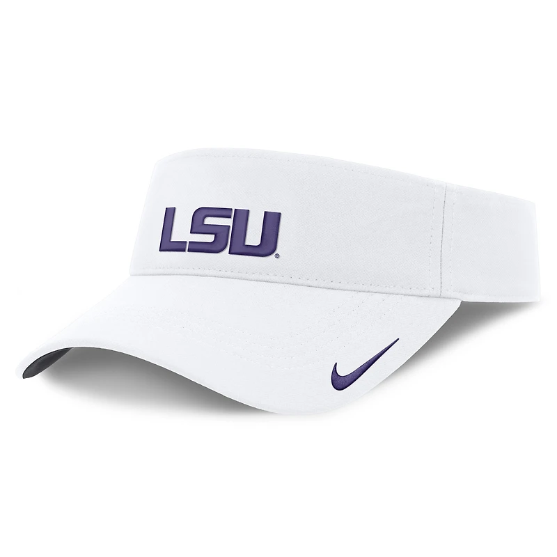 Unisex Nike White LSU Tigers 2026 On-Field Ace Adjustable Visor