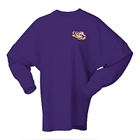 Unisex Spirit Jersey Purple LSU Tigers Oversized Preppy Long Sleeve T-Shirt