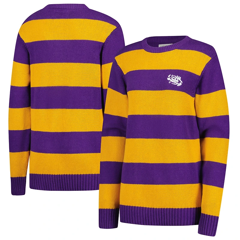 Unisex Uscape Apparel Purple LSU Tigers Renew Knit Stadium Sweater