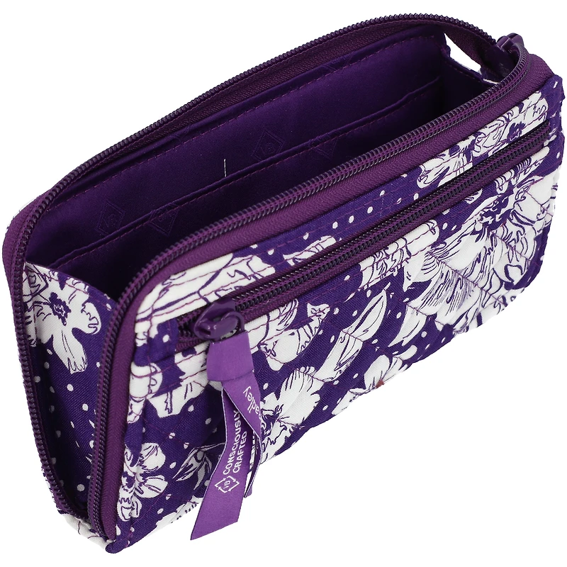 Vera Bradley LSU Tigers Rain Garden - Poignet zippé sur le devant