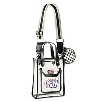 WEAR by Erin Andrews Sac à bandoulière transparent LSU Tigers Stadium avec pochette à monnaie