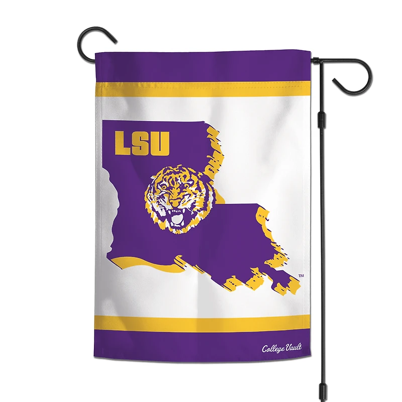 Drapeau de jardin double face WinCraft LSU Tigers 12'' x 18'' College Vault
