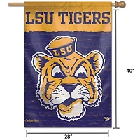 Bannière verticale unilatérale WinCraft LSU Tigers 28" x 40" College Vault
