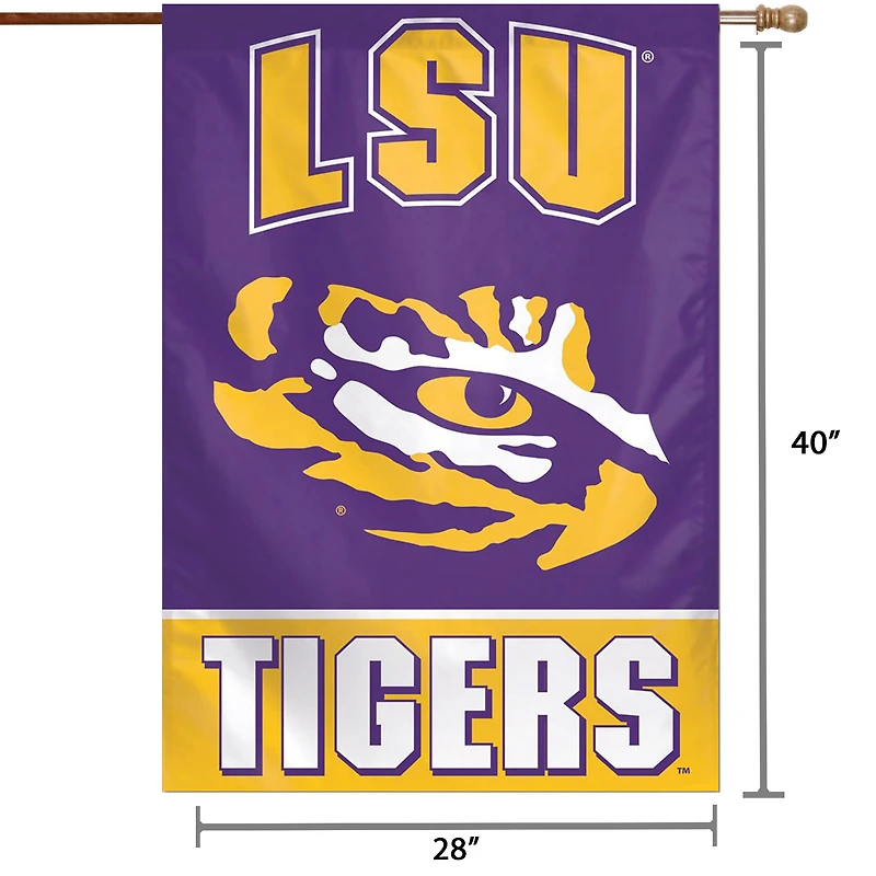 WinCraft LSU Tigers 71,1 x 101,6 cm Drapeau maison œil de tigre