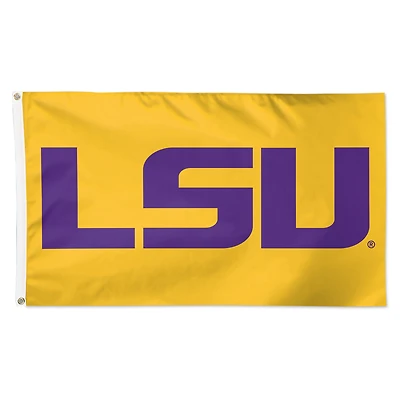 Drapeau de luxe WinCraft LSU Tigers 91 x 152 cm (3 pi x 5 pi) à une face