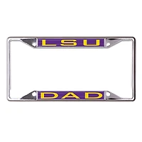 WinCraft LSU Tigers Dad School Supporter Laser Cut Metal License Plate Frame