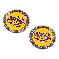 WinCraft LSU Tigers Round Team Post Earring