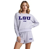 Ensemble haut à manches longues et short Elevation Tri-Blend violet clair Concepts Sport pour femme