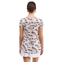 Women's Smith & Quinn LSU Tigers Blake Floral V-Neck Top