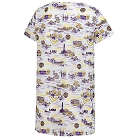 Women's Smith & Quinn Purple LSU Tigers Blake Floral V-Neck Top