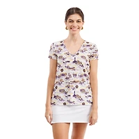 Women's Smith & Quinn LSU Tigers Blake Floral V-Neck Top