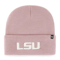 Bonnet tricoté à revers rose LSU Tigers Haymaker '47 pour femme
