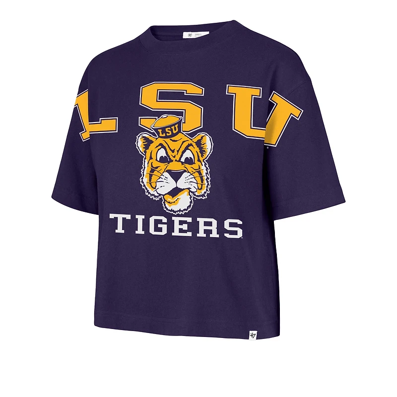 T-shirt court décontracté violet LSU Tigers « Outreach City » pour femme, modèle 47