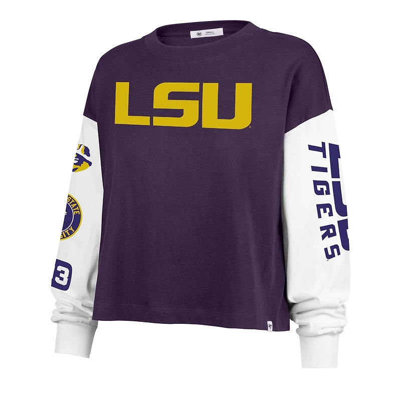 Women's '47 Purple LSU Tigers Sydney Long Sleeve T-Shirt