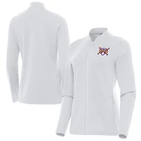 Veste zippée quart de tour continue pour femme, championne nationale masculine des College World Series baseball NCAA 2025 Tigers LSU d'Antigua White