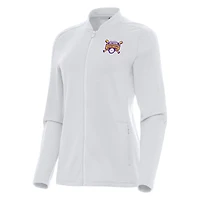 Veste zippée quart de tour continue pour femme, championne nationale masculine des College World Series baseball NCAA 2025 Tigers LSU d'Antigua White