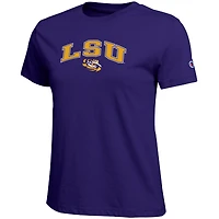 T-shirt violet avec logo arqué des LSU Tigers, championne féminine