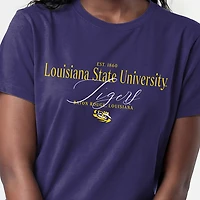 Women's Champion  Purple LSU Tigers Lifestyle T-Shirt